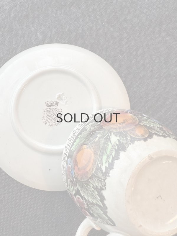 画像4: フランス・OPAQUE de Sarreguemines サルグミンヌ／カップ&ソーサー/フルーツ