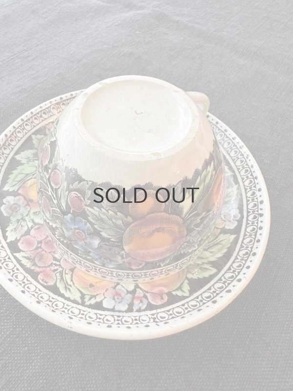 画像2: フランス・OPAQUE de Sarreguemines サルグミンヌ／カップ&ソーサー/フルーツ