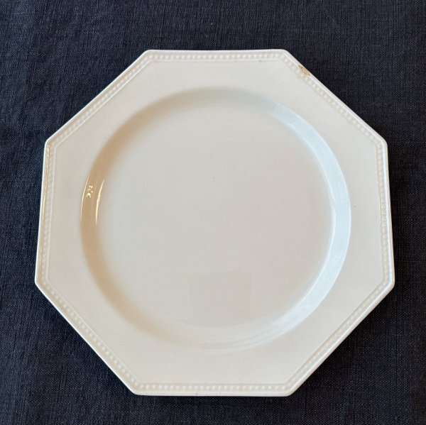 画像1: フランス・アンティーク Creil et Montereau　クレイユモントロー オクトゴナル平皿