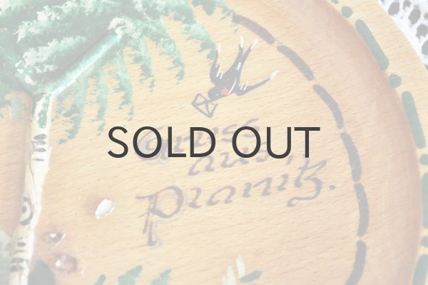 画像4: ドイツ・ヴィンテージ ハンドペイント木製絵皿/キノコ