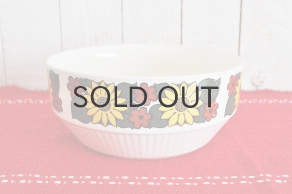 画像2: ドイツ・GDR（東ドイツ）Torgau HEIKEシリーズひまわりのボウル/大（難あり）