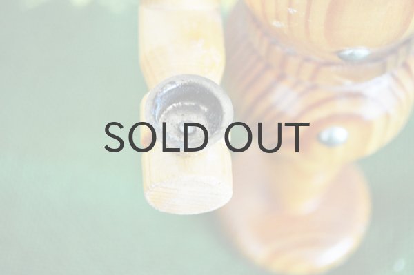 画像6: ◆50%off◆ドイツ・ヴィンテージ木製兵隊さんのキャンドルスタンド/2灯