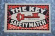 画像1: チェコ・マッチラベル 大きめ/THE KEY/チェコスロバキア