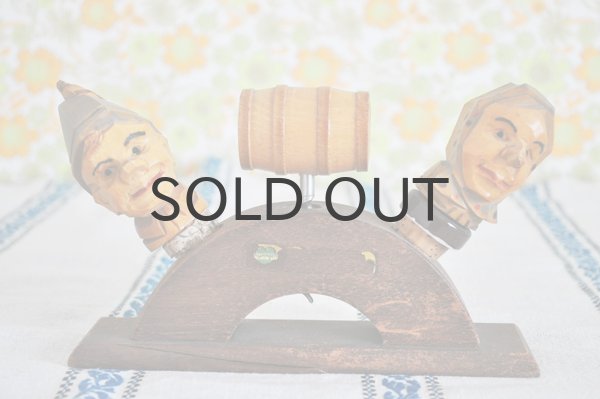 画像1: ドイツ・ヴィンテージ　ボトルセーバー（栓）/男女の顔