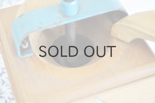 画像5: ドイツFMH（VEB）東ドイツ 木製コーヒーミル/ナチュラル×水色