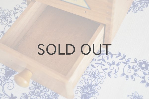 画像2: ドイツFMH（VEB）東ドイツ 木製コーヒーミル/ナチュラル×水色