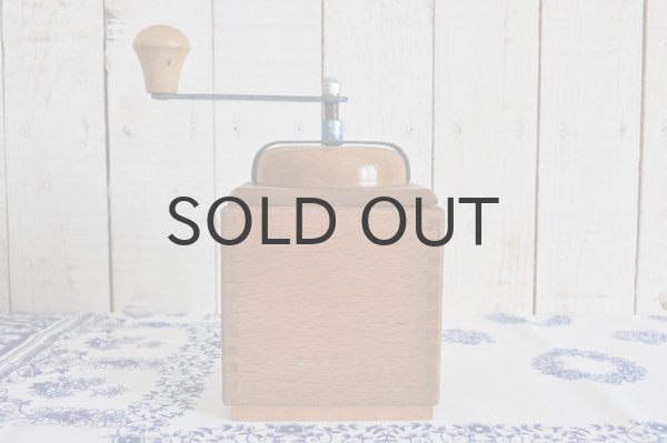 画像7: ドイツFMH（VEB）東ドイツ 木製コーヒーミル/ナチュラル×水色