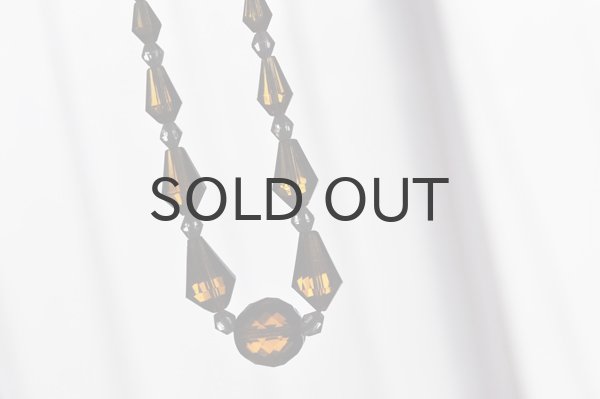 画像5: ◆50%off◆チェコ・ヴィンテージ ボヘミアガラスのネックレス/アンバー