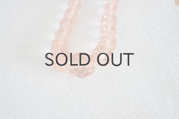 画像2: ◆50%off◆チェコ・ヴィンテージ ボヘミアガラスのネックレス/ピンク