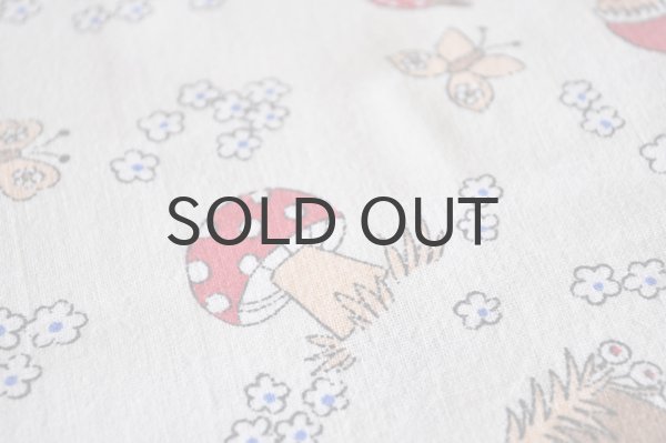 画像4: ドイツ・ヴィンテージコットン ピロケース/キノコと小人