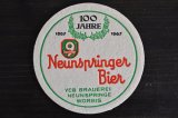 画像: ドイツ・古いペーパーコースター/NeunspringerBier