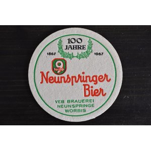 画像: ドイツ・古いペーパーコースター/NeunspringerBier