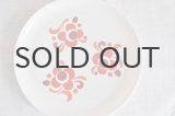 画像: ◆30%off◆フランス・アルコパル ミルクガラスのディナープレート/レッド花