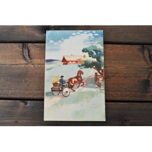 画像: オランダ・ヴィンテージポストカード/1957年/馬車