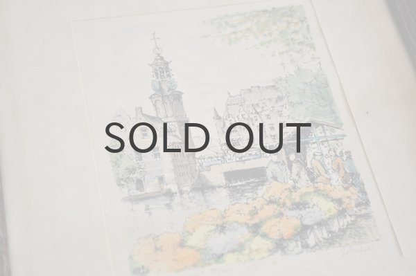 画像2: オランダ・ ヴィンテージ 木製フレーム飾り/風景画