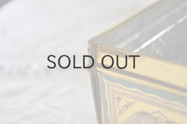 画像6: ドイツ・ヴィンテージ ＴＩＮ缶/ゴールド/留め金付