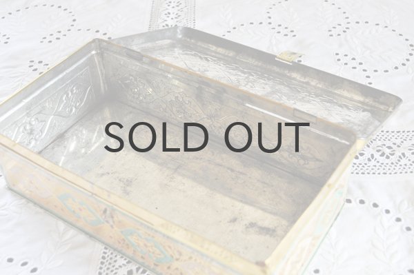 画像3: ドイツ・ヴィンテージ ＴＩＮ缶/ゴールド/留め金付