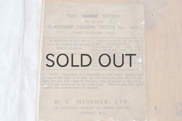 画像5: オランダ・ヴィンテージ 木製裁断機/トリミングボード/LONDON