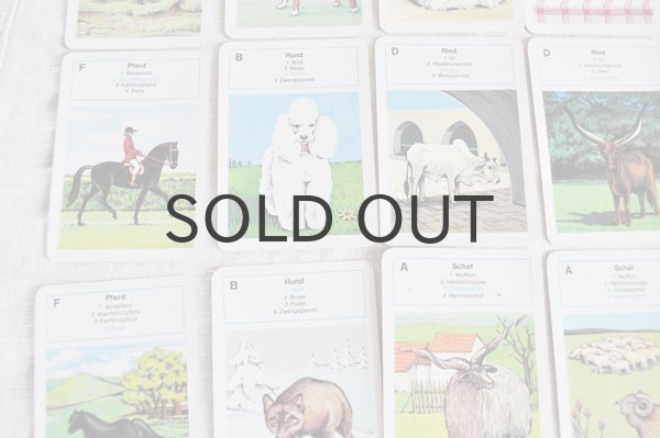 画像4: ドイツ・ヴィンテージ カードゲーム/絵合わせ/動物