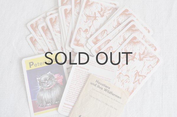 画像9: ドイツ・ヴィンテージ カードゲーム/絵合わせ/動物