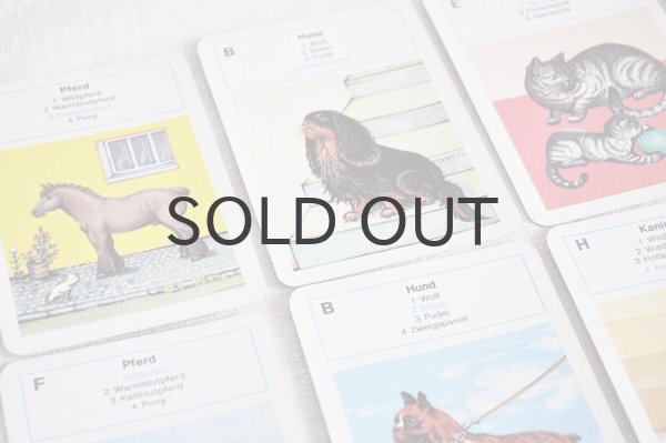 画像3: ドイツ・ヴィンテージ カードゲーム/絵合わせ/動物