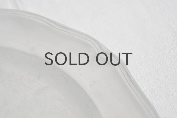 画像3: アメリカ・ヴィンテージピューター製プレート/花リム/WiltonColumbia.PA