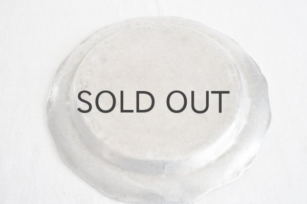 画像5: アメリカ・ヴィンテージピューター製プレート/花リム/WiltonColumbia.PA