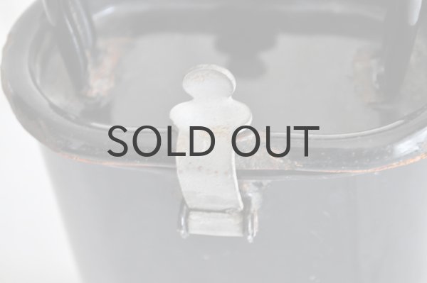 画像3: チェコ・ヴィンテージ黒ホーローキャニスター/筒/B