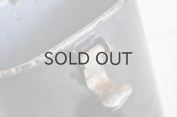 画像3: チェコ・ヴィンテージ黒ホーローキャニスター/筒/A