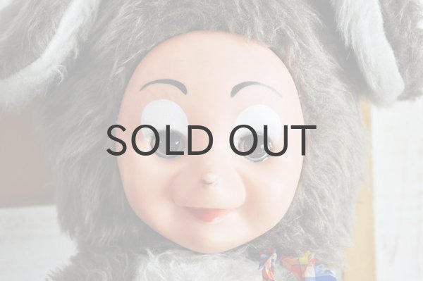 画像3: ドイツ・DDR（東ドイツ）ラバーフェイスドール/長手足ねずみ/ブラウン