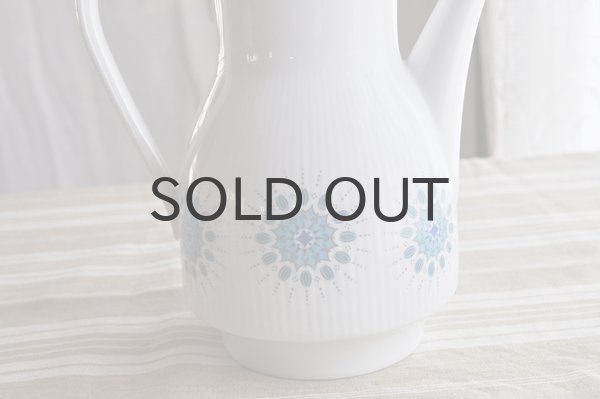 画像2: ドイツ・Winterling　ティーポット/水色丸模様