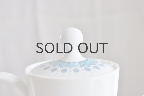 画像5: ドイツ・Winterling　ティーポット/水色丸模様