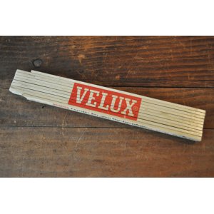 画像: ドイツ・ヴィンテージ折りたたみ定規/VELUX（白）