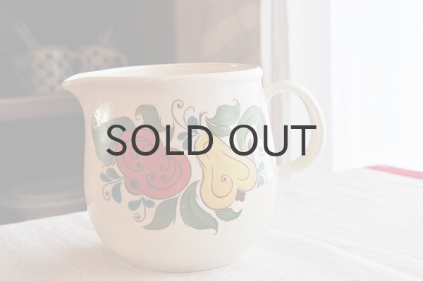 画像2: ドイツ・GDR（東ドイツ）Torgau HEIKEシリーズ大きなピッチャージャグ/フルーツ