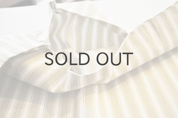 画像5: フランス・アンティーク コットンティッキングカバー/ベージュ×ホワイト/デッドストック