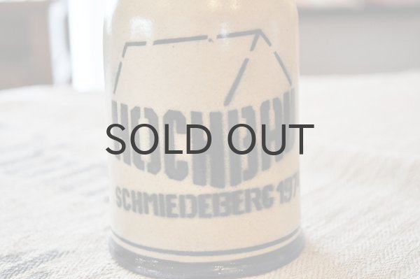 画像4: ドイツ・東ドイツ時代/ 陶器のビアジョッキ/ステンシルHOCHBAU1974