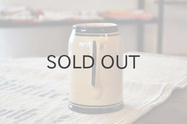 画像3: ドイツ・東ドイツ時代/ 陶器のビアジョッキ/ステンシルHOCHBAU1974