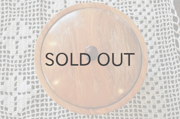 画像3: ドイツ・ヴィンテージ木製ふた付キャニスター/薄茶