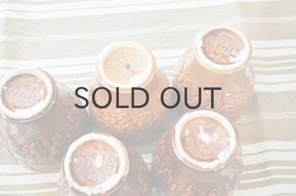 画像8: ドイツ・GDR（東ドイツ）あめ色フリーカップ/ぶどう