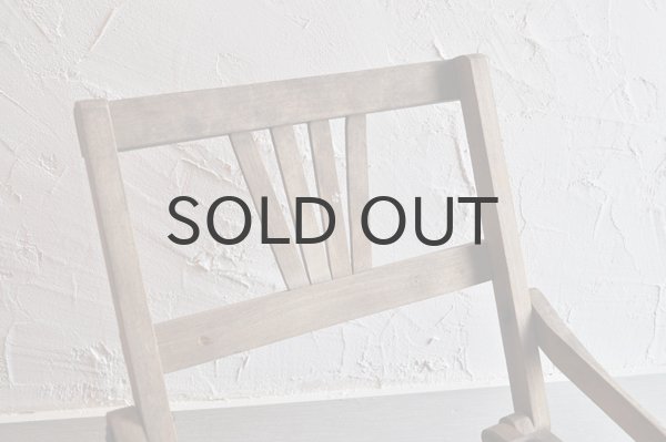 画像5: フランス・アンティーク 木製折りたたみのスツール/背もたれ付