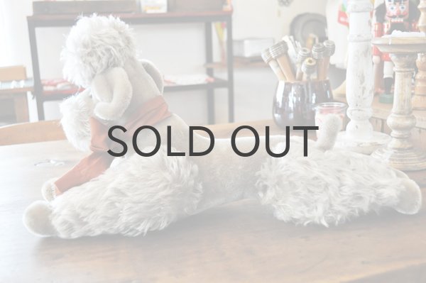 画像4: ドイツ・ヴィンテージ プードルのぬいぐるみ/グレージュ