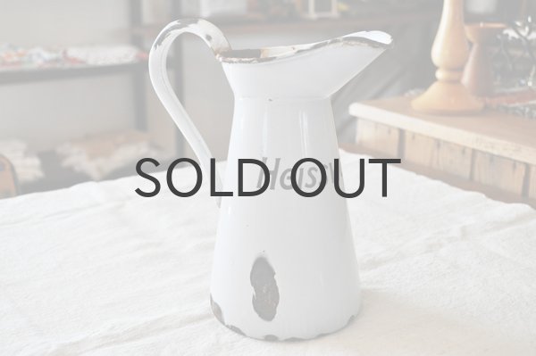 画像2: ドイツ・アンティーク ホーローウォータージャグ/Heisswasser