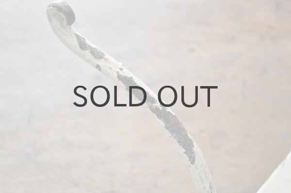 画像7: フランス・アンティーク アイアン3連フック/アイボリー