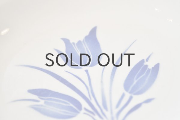 画像3: オランダ・ヴィンテージ HAARLEM スーププレート/ステンシルブルーチューリップ