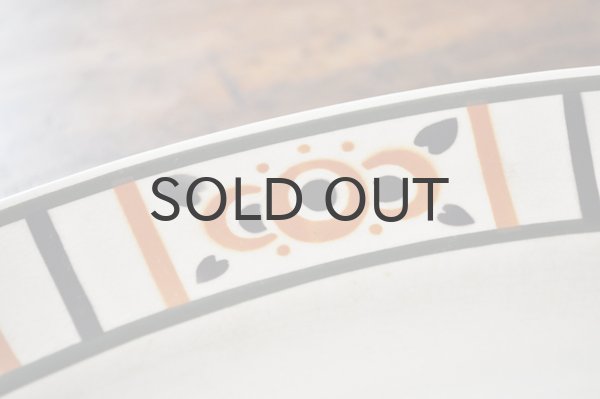 画像3: フランス・LUNEVILLE（リュネヴィル）K&G 楕円大皿/ステンシル