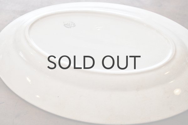 画像6: フランス・LUNEVILLE（リュネヴィル）K&G 楕円大皿/ステンシル