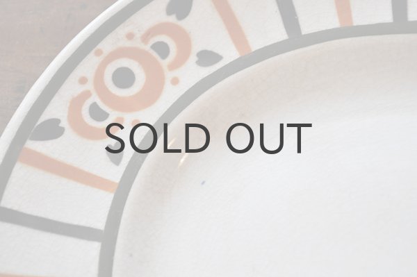 画像4: フランス・LUNEVILLE（リュネヴィル）K&G 楕円大皿/ステンシル