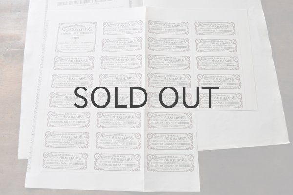 画像3: ベルギー・アンティーク株券/茶/1916年