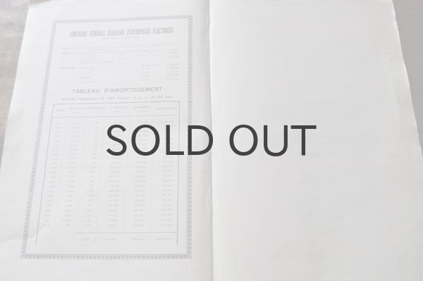 画像5: ベルギー・アンティーク株券/茶/1916年