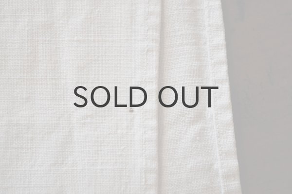 画像6: フランス・アンティーク ホームスパンリネントルション/CG/ホワイト